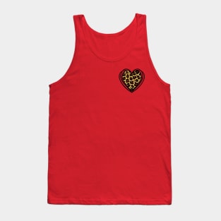 Leopard Print Hearts Tank Top